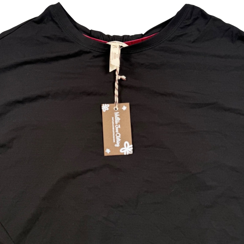Matilda Jane Open Back Top Women Small Black Long Sleeve Shirt Casual New